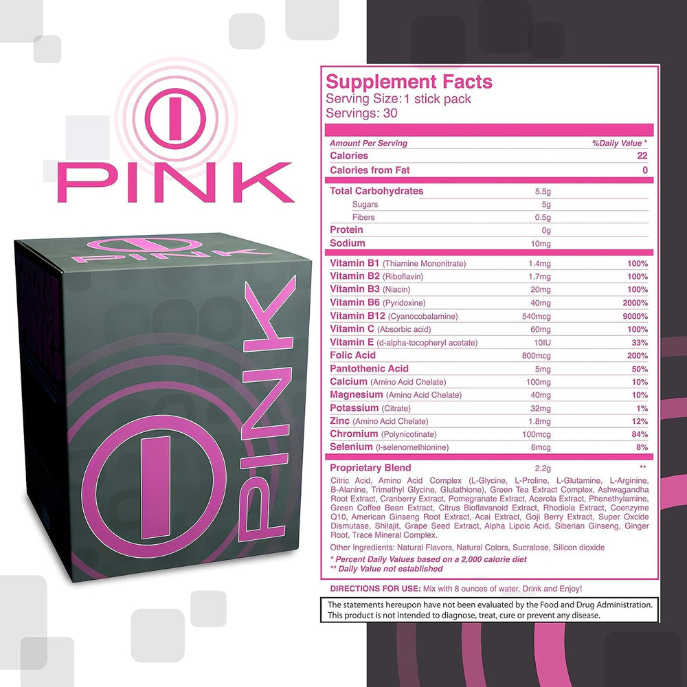 bhip Pink for Women Alive packets beside water for quick workouts
