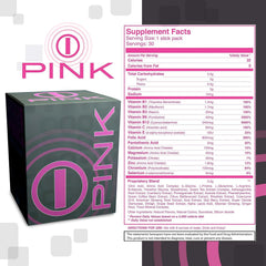 bhip Pink for Women Alive packets beside water for quick workouts