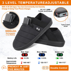 BIAL heated slippers memory foam insole cushions feet for soft comfort.