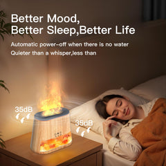 BieJiahWeiBie Himalayan Salt Lamp Diffuser offers 8-color lighting options.