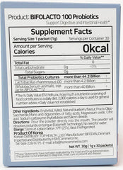 Bifolacto 100 zero-sugar formula suitable for sugar-free routines