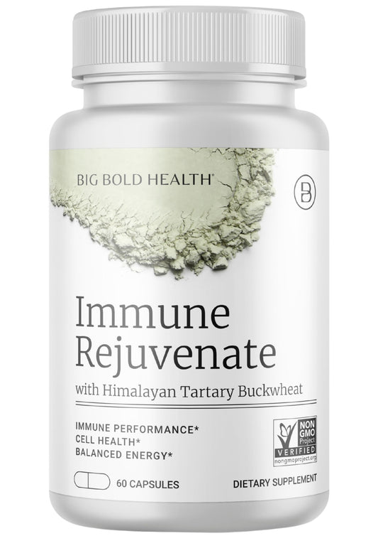 BIG BOLD HEALTH HTB Immune Rejuvenate bottle showcasing immune-supporting polyphenols.