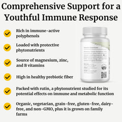 Front label of Big Bold Health HTB Immune Rejuvenate highlighting gluten-free and non-GMO features.