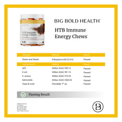 Jar of HTB chews on a kitchen counter for daily routine.