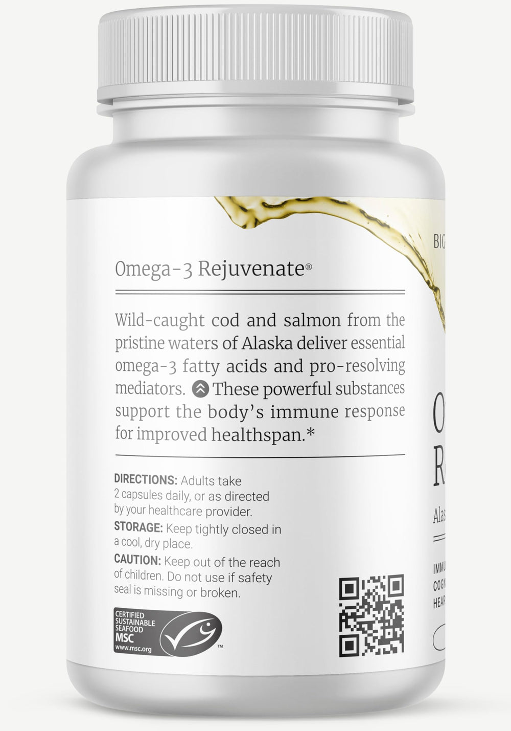 Big Bold Health Omega-3 Rejuvenate brain and eye wellness potential.