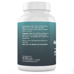 Big Valley Labs Alpha-Lipoic Acid 600 mg capsules, vegan and convenient.