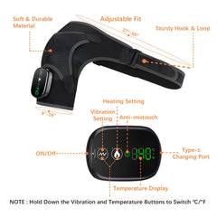 BINGONE LED temperature display helps select comfortable heat level.