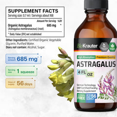 BIO KRAUTER Astragalus tincture under tongue for quick absorption