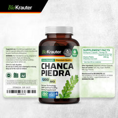 BIO KRAUTER bottle with leaves conveys natural herbal blend.