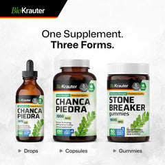 BIO KRAUTER capsules held in hand show easy portability.