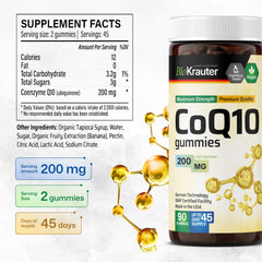 BIO KRAUTER CoQ10 bottle and label emphasize German manufacturing quality
