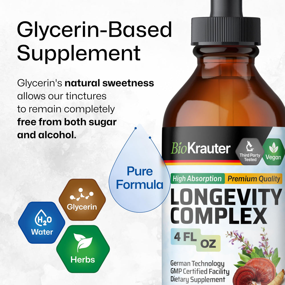 BIO KRAUTER dropper dispensing tincture into beverage