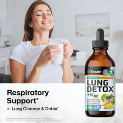BIO KRAUTER Lung Detox Drops dropper dispensing precise dose for easy use