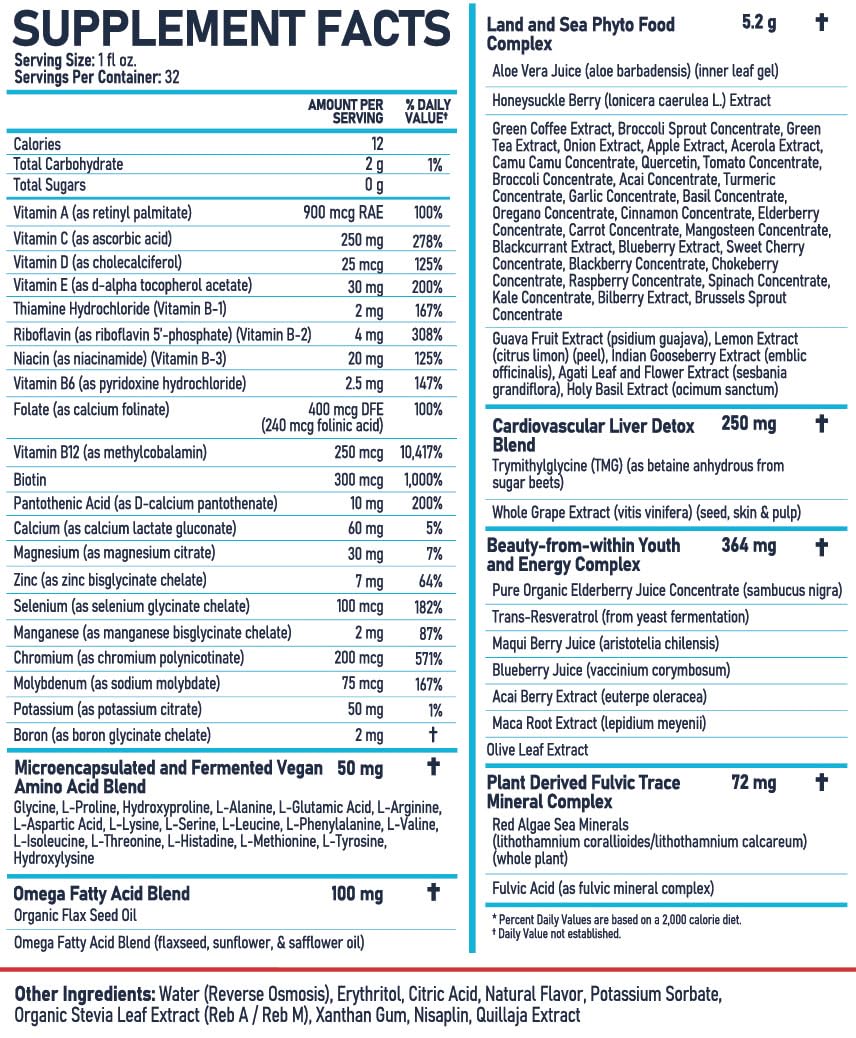 Close-up of Bio Naturals label highlights whole-food ingredients.