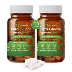 Bio Schwiiz Beta Glucan bottle showing vegan immune support packaging
