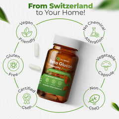 Bio Schwiiz Beta Glucan Immunity Power label details with vitamin D.