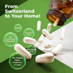 Bio Schwiiz Beta Glucan with Vitamin D capsule highlighting vitamin D-rich formula
