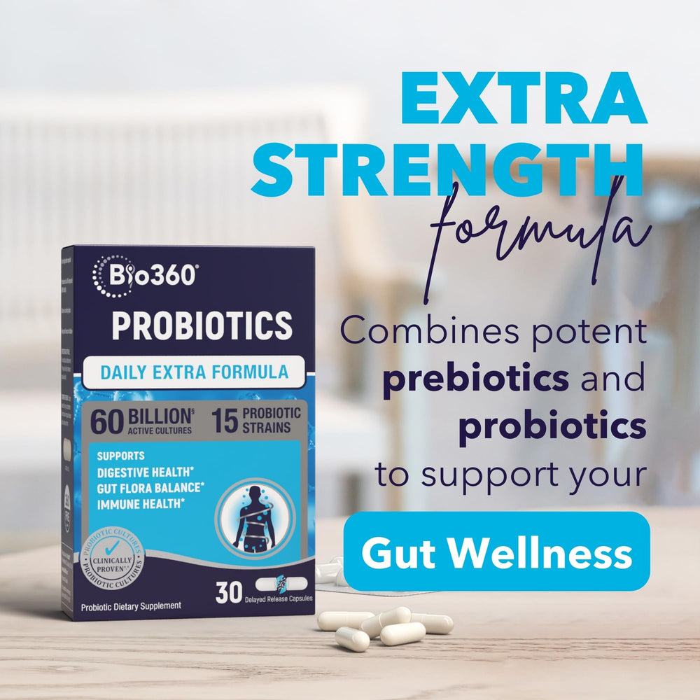 Bio360 immunity-support with Lactobacillus salivarius aids natural defenses.