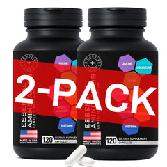 BIOACTIVE LABS Essential Amino Acids bottle front supports post-workout recovery.