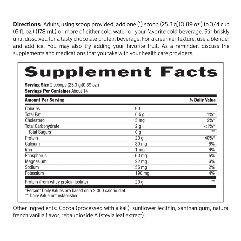 Biochem 100% Whey Sugar-Free Chocolate pouring into shaker for smooth mix