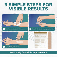 Thirty-pack Biodermis Epi-Tab Squares for extended use.