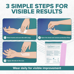 BIODERMIS elastic, flexible scar tape moves with you during daily activities.