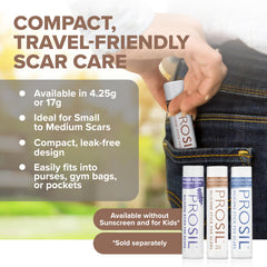 BIODERMIS ProSil stick is gentle on skin, suitable for sensitive types and kids alike.