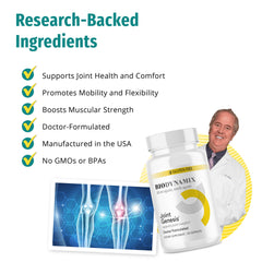 BioDynamix Joint Genesis packaging highlights a 30 day supply