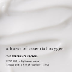 Bioelements Oxygen Boost ingredients graphic highlights the oxygenating complex.