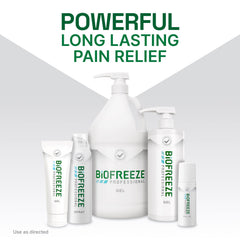 Biofreeze Professional gel in an athletic setting demonstrates cooling relief in action