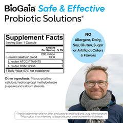 BioGaia Gastrus daily routine shot emphasizing consistency and gut care