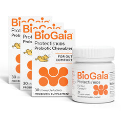 BioGaia Kids Probiotic Chewables lemon-lime flavor for gentle tummy support.