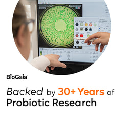 BioGaia Kids Probiotic Chewables snack-time moment encouraging routine.