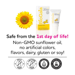 Boxed BioGaia Protectis with kit highlighting newborn colic relief potential