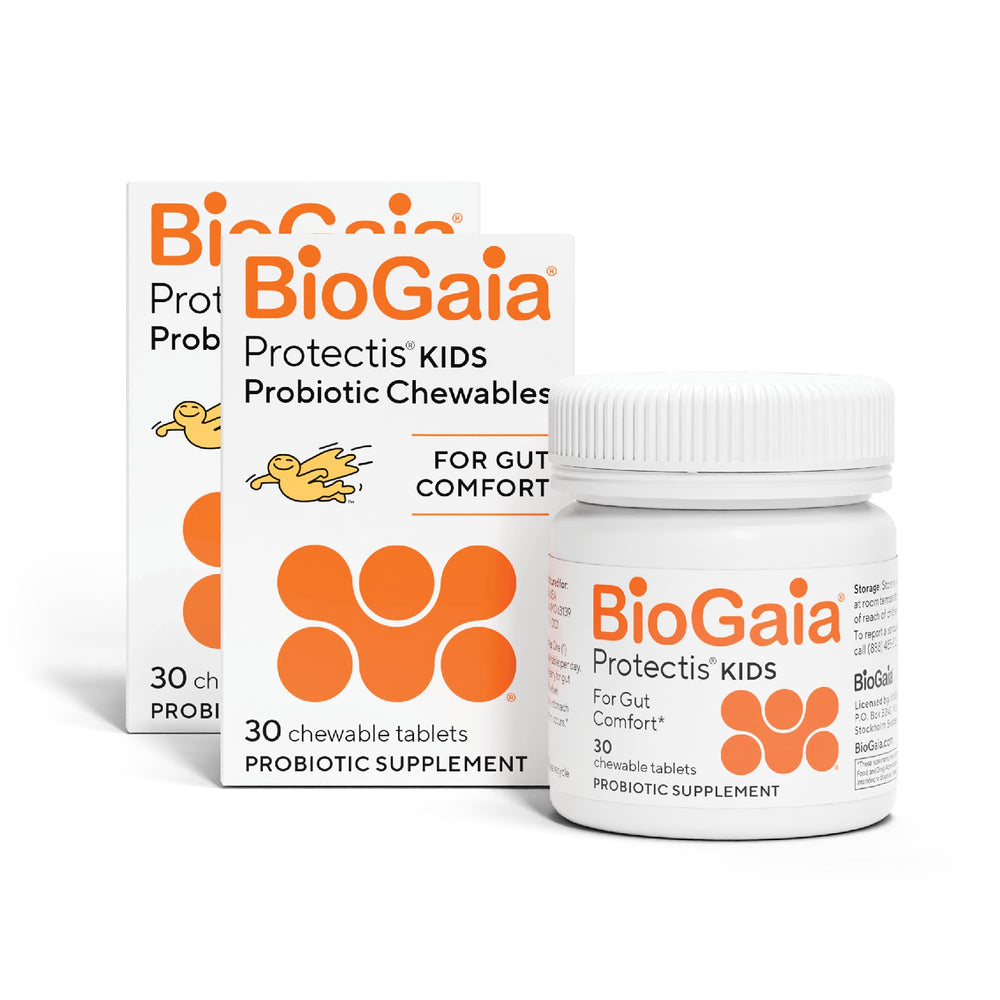 BioGaia Protectis chewables for toddlers promote gentle digestion.