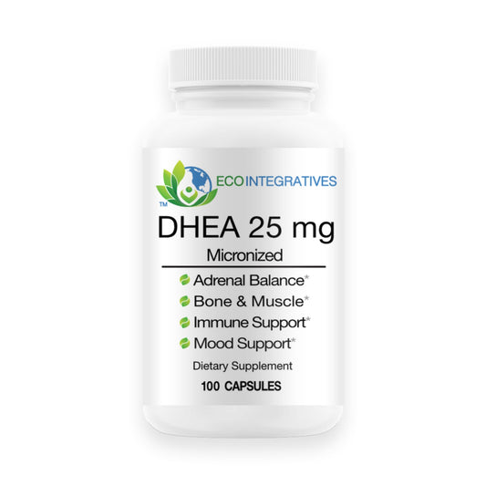 BioInnovations Pharmacal EcoIntegratives DHEA bottle shown for daily wellness support