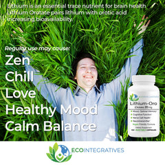BioInnovations Pharmacal Lithium Oro bottle on desk promoting consistent daily use