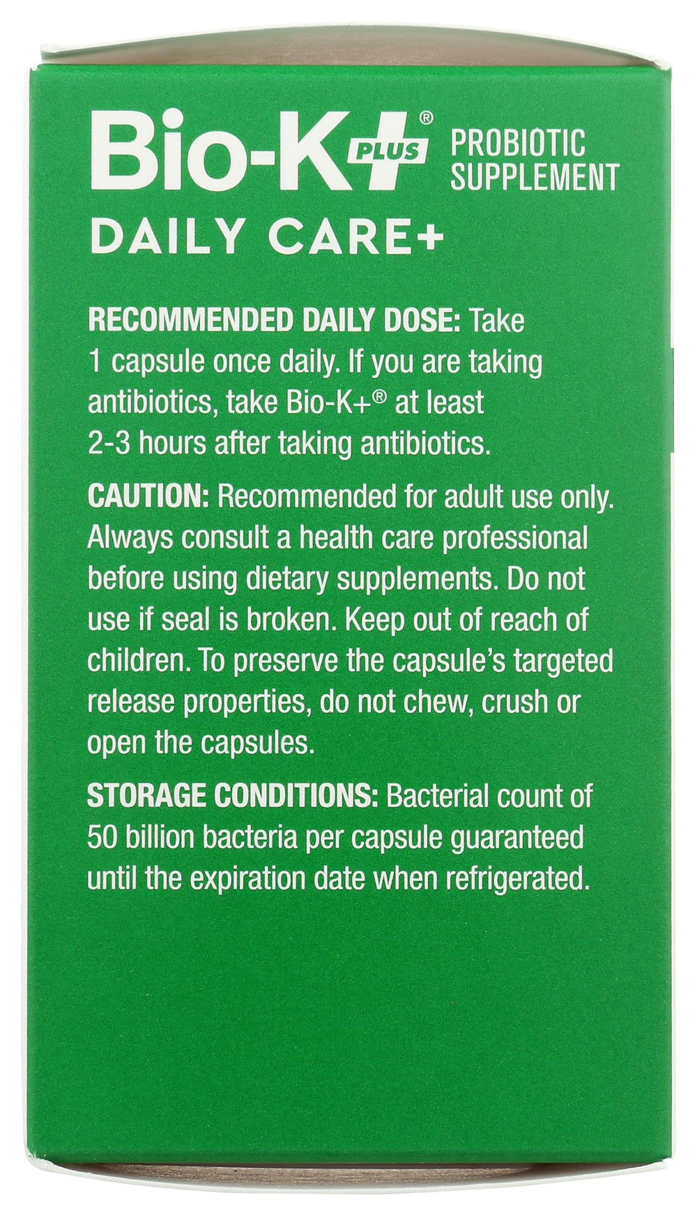 Bio-K Plus Dailycare packaging shown for on-the-go wellness