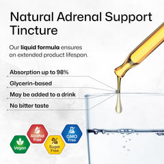 BioKrauter Adrenal Support under-tongue use demonstrates fast absorption and easy daily ritual.