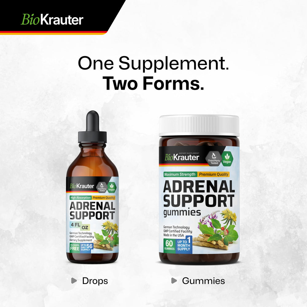 BioKrauter vegan non-GMO label indicates plant-based, clean ingredients alignment.