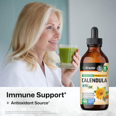 BIO KRAUTER Calendula extract dropper ready for easy daily use.