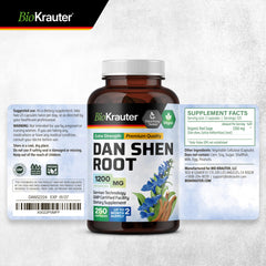 BIO KRAUTER Dan Shen root capsules store display for daily use