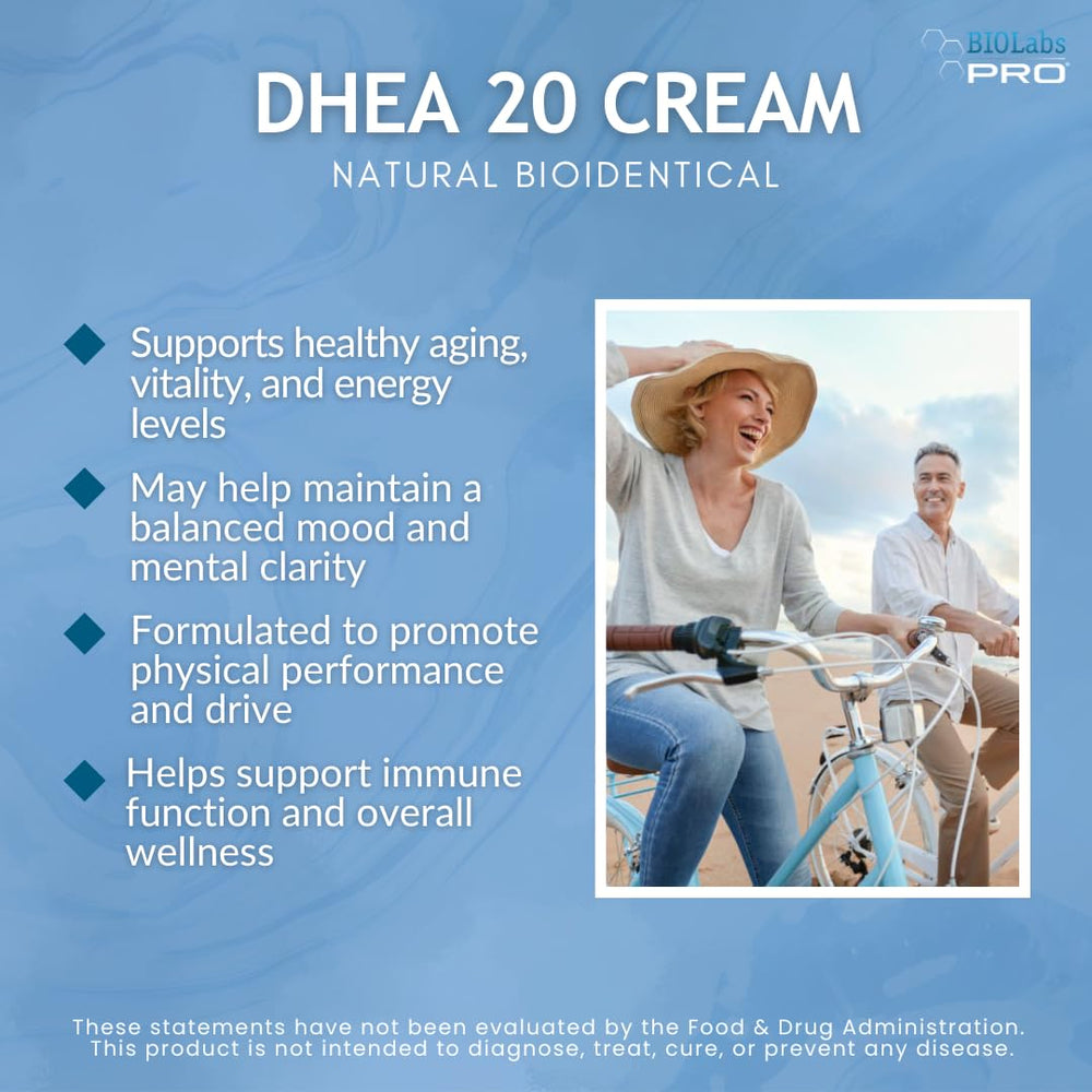 BIOLABS PRO DHEA cream two-month supply in a 3oz bottle