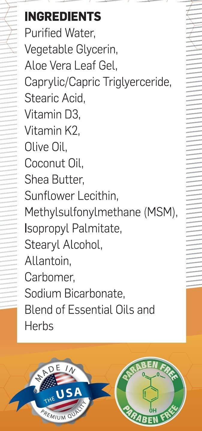 Biolabs Pro Vitamin D3 Cream packaging-side view emphasizes natural formulation.