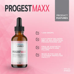 Closeup of Progest MAXX label showing ingredients and details