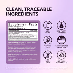 BIOLIGENT ingredients blend with oregano, rosemary, thyme