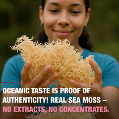 Made in USA sea moss gel in glass jar emphasizes quality and freshness