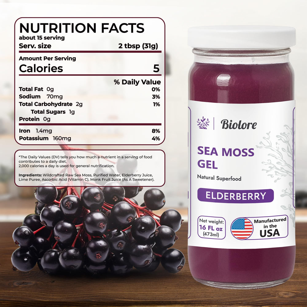 Sea moss gel blended into a smoothie for quick nourishment
