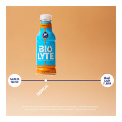 BIOLYTE bottle in hand during workout for rapid hydration support