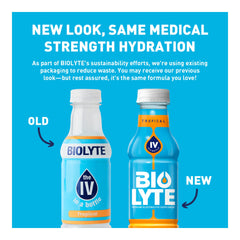 BIOLYTE bottle pour tropical easy hydration after workouts